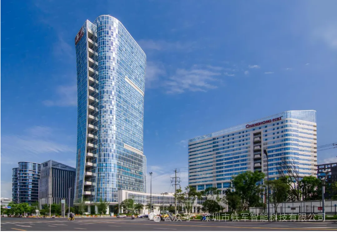 甲級寫字樓長虹科技大廈-啟用鐵軍智能閘機(jī)系統(tǒng)！